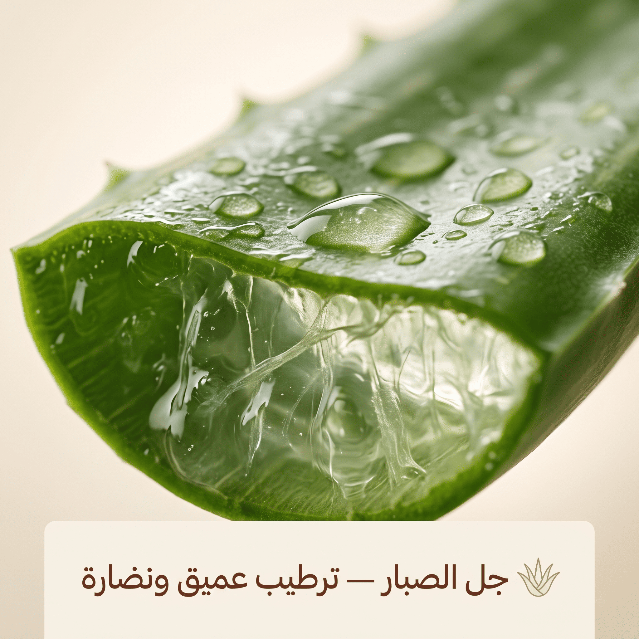 جل الصبار — ترطيب عميق ونضارة